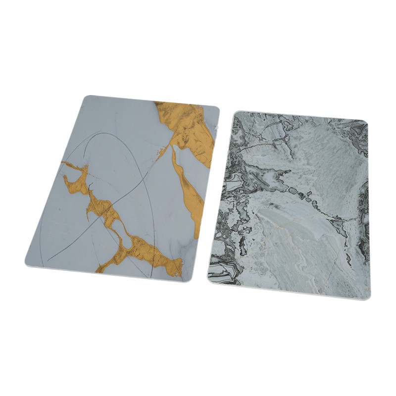 Faux Marble UV Coated PVC Board Pelapis Dinding Interior Tahan Lembab